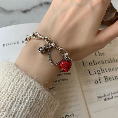 Armband met rood hart - Foriero